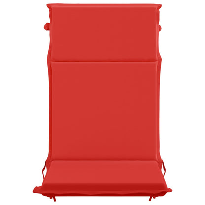 vidaXL High Back Chair Cushion GEMERT 4 pcs 100% Polyester Red 4