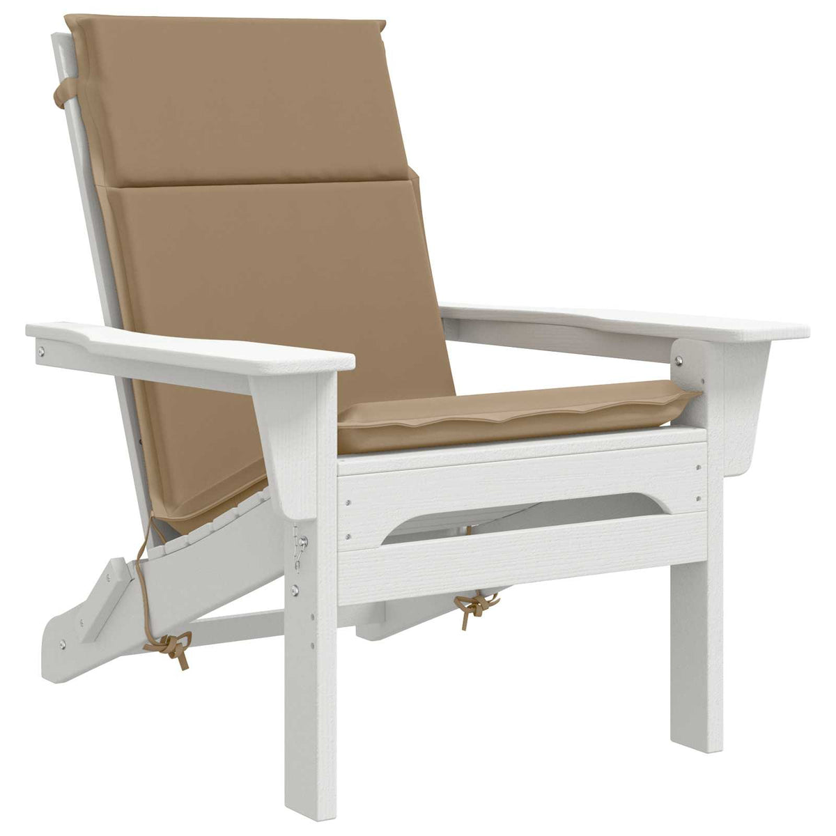vidaXL High Back Chair Cushion GEMERT 4 pcs 100% Polyester Taupe 3