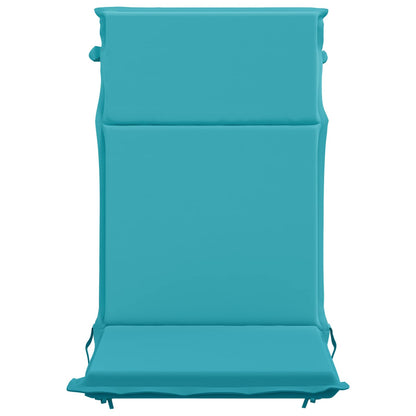 vidaXL High Back Chair Cushion GEMERT 4 pcs 100% Polyester Turquoise 4