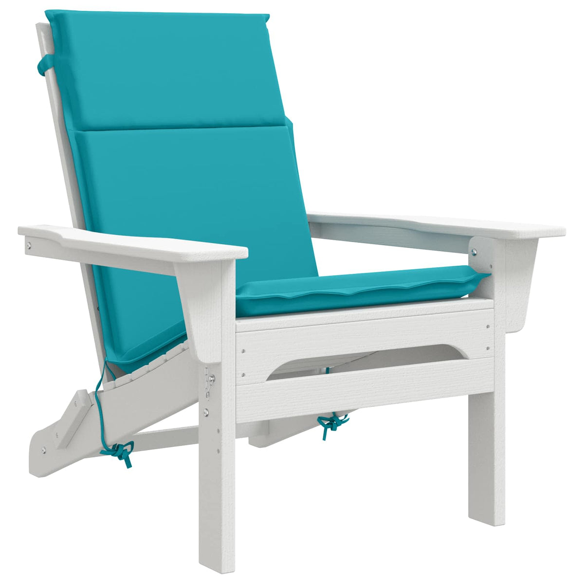 vidaXL High Back Chair Cushion GEMERT 6 pcs 100% Polyester Turquoise 3