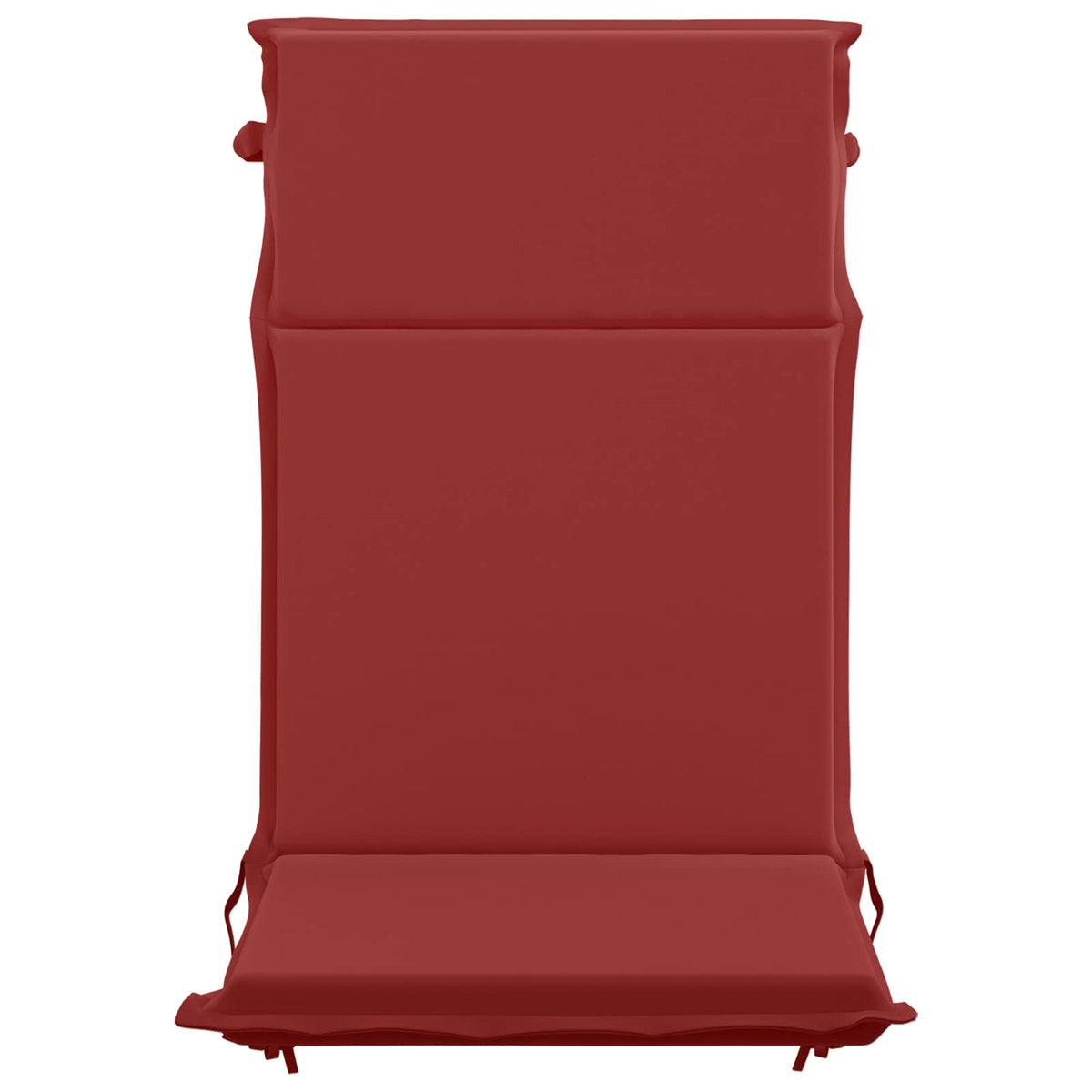 vidaXL High Back Chair Cushion GEMERT 6 pcs 100% Polyester Wine Red 4