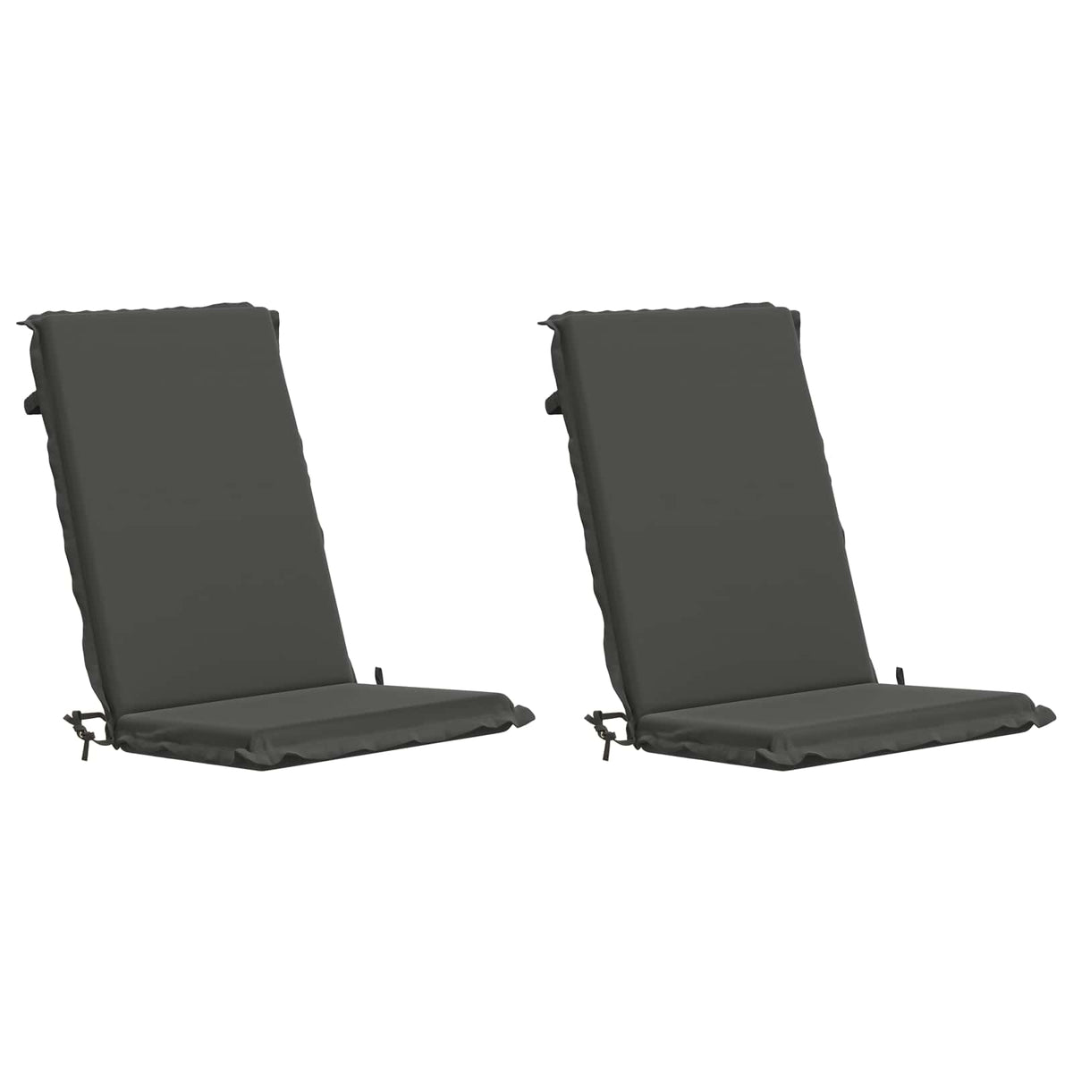 High Back Chair Cushion GEMERT 100% Polyester 2 pcs Anthracite (polyester)