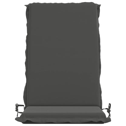 High Back Chair Cushion GEMERT 100% Polyester 2 pcs Anthracite (polyester)