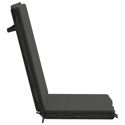 High Back Chair Cushion GEMERT 100% Polyester 4 pcs Anthracite (polyester)