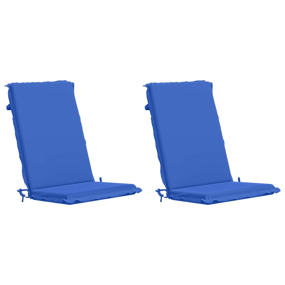 High Back Chair Cushion GEMERT 100% Polyester Taupe 2 pcs Royal blue (polyester)