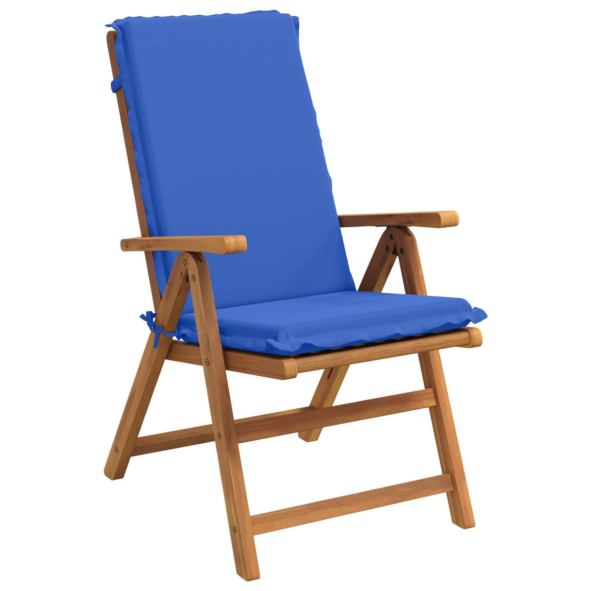 High Back Chair Cushion GEMERT 100% Polyester Taupe 2 pcs Royal blue (polyester)