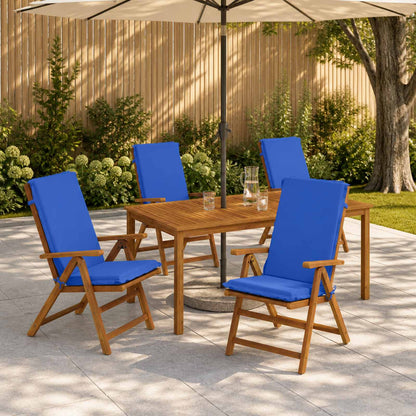 High Back Chair Cushion GEMERT 100% Polyester 4 pcs Royal blue (polyester)