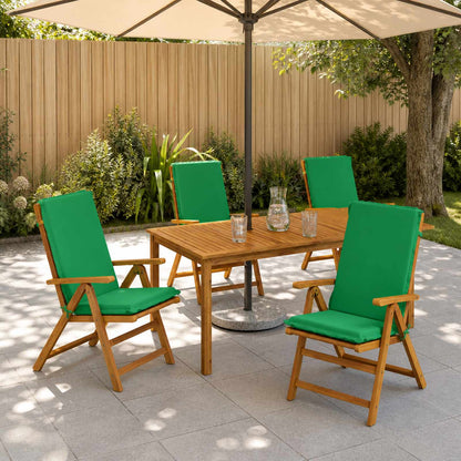 High Back Chair Cushion GEMERT 100% Polyester Grey 6 pcs Green (polyester)
