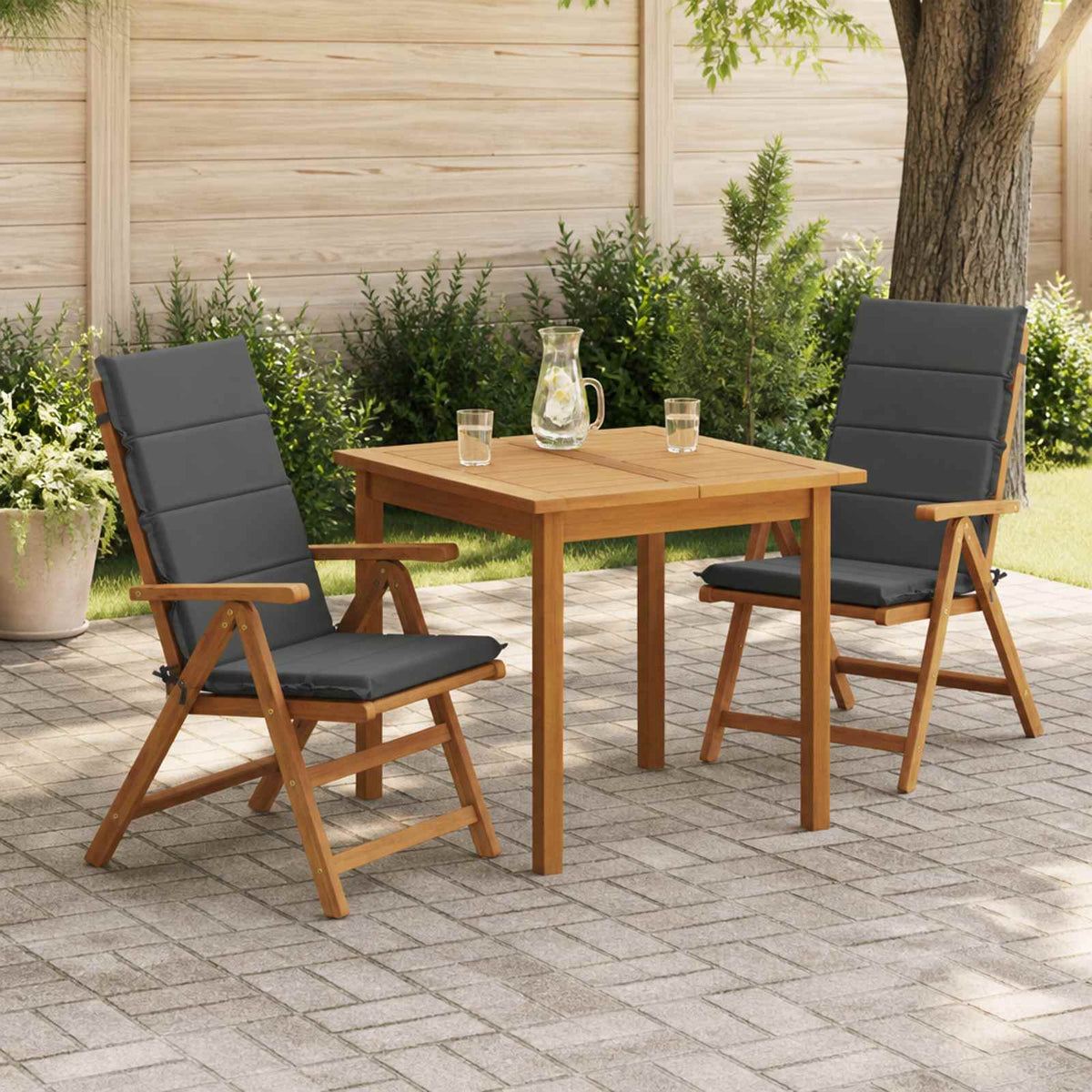 High Back Chair Cushion GEMERT 100% Polyester High Back Cushion (polyester) 2 pcs Anthracite