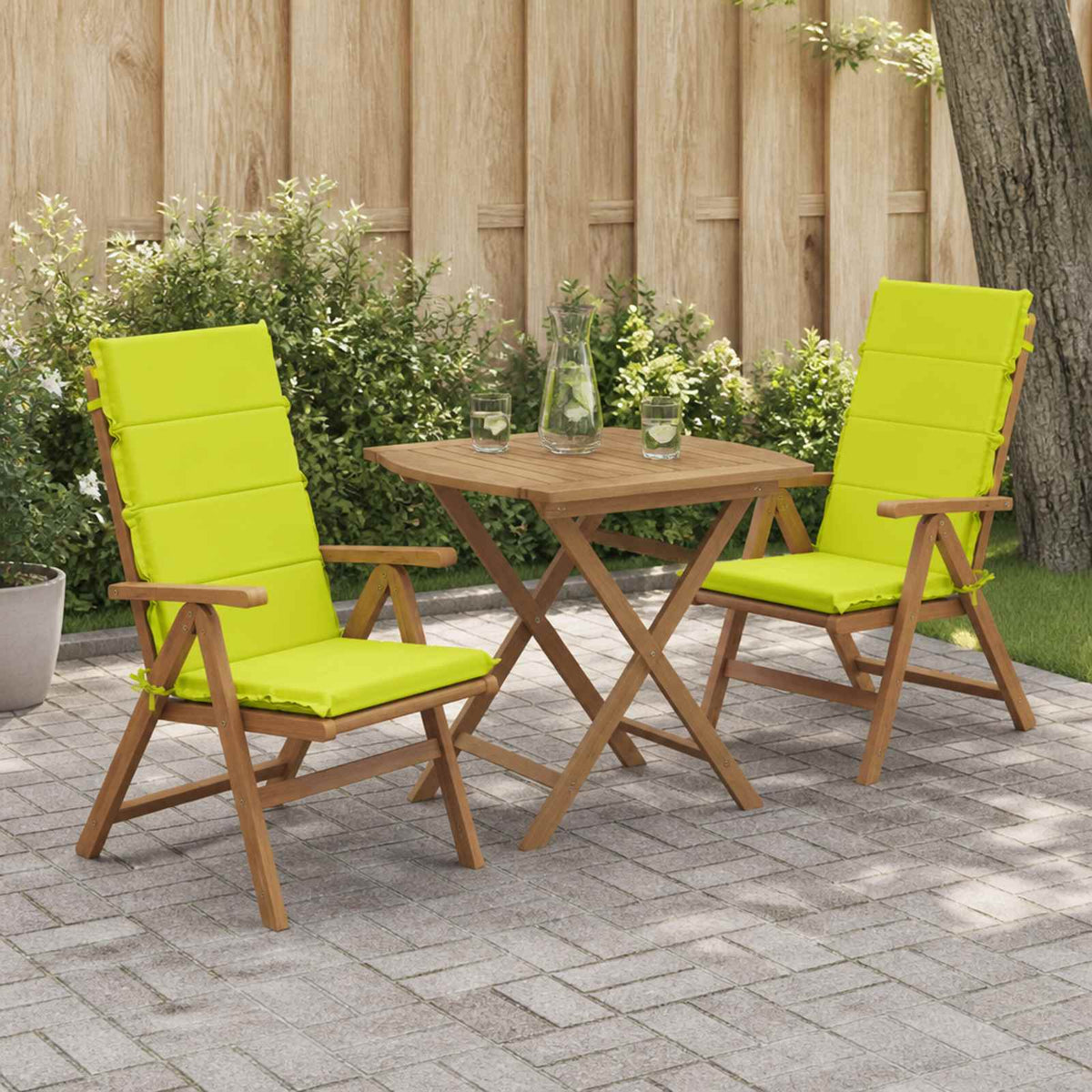 High Back Chair Cushion GEMERT 100% Polyester High Back Cushion (polyester) 2 pcs Bright green