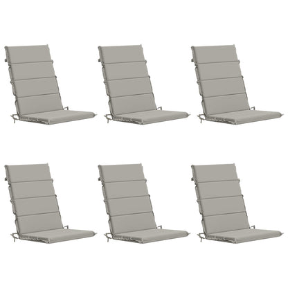 High Back Chair Cushion GEMERT 100% Polyester High Back Cushion (polyester) 6 pcs Grey