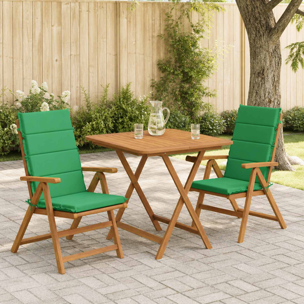 High Back Chair Cushion GEMERT 100% Polyester High Back Cushion (polyester) 2 pcs Green