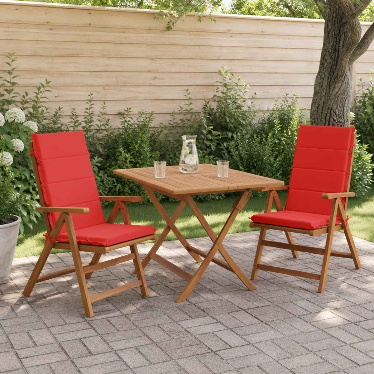High Back Chair Cushion GEMERT 100% Polyester High Back Cushion (polyester) 2 pcs Red