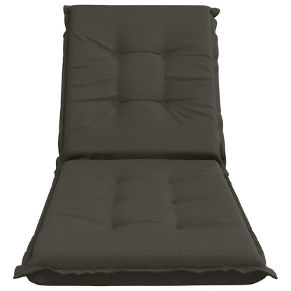 Sunlounger Cushion GEMERT 100% Polyester Melange 190 x 50 x 9 cm Anthracite