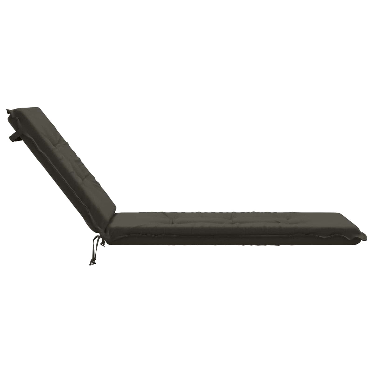 Sunlounger Cushion GEMERT 100% Polyester Melange 190 x 50 x 9 cm Anthracite