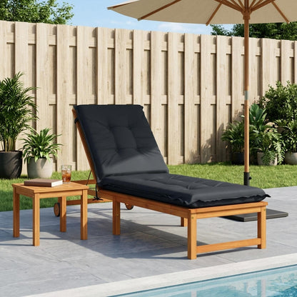 Sunlounger Cushion GEMERT 100% Polyester Melange 190 x 50 x 9 cm Dark blue