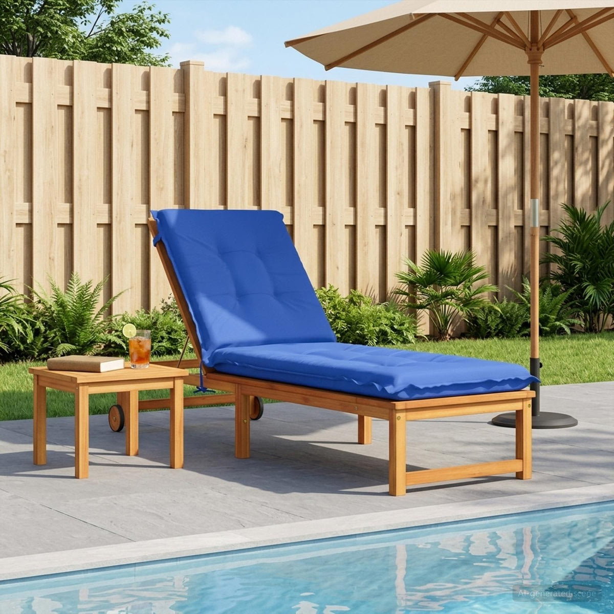 Sunlounger Cushion GEMERT Polyester Royal blue