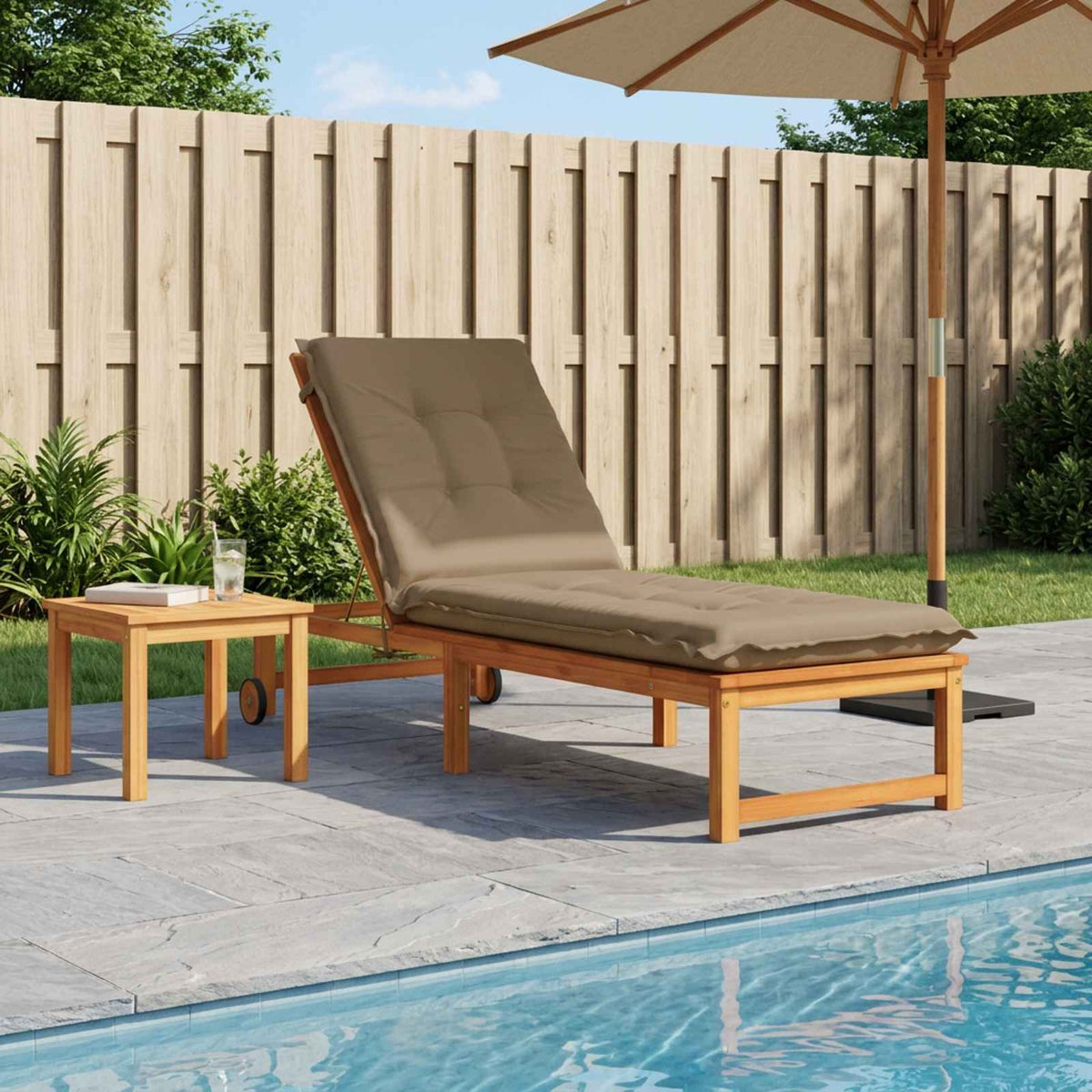 Sunlounger Cushion GEMERT Polyester 190 x 50 x 9 cm Taupe