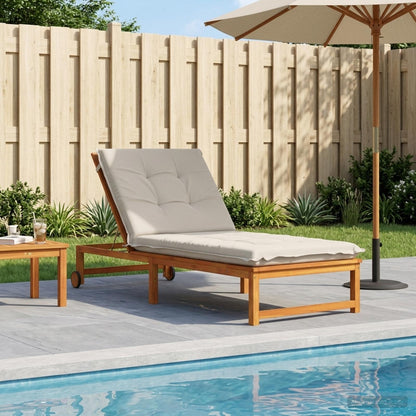 Sunlounger Cushion GEMERT Polyester Melange White