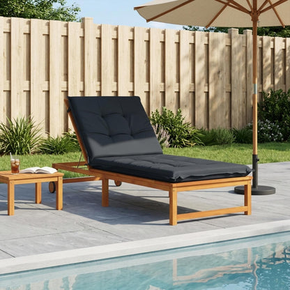 Sunlounger Cushion GEMERT 100% Polyester Melange 190 x 90 x 9 cm Dark blue