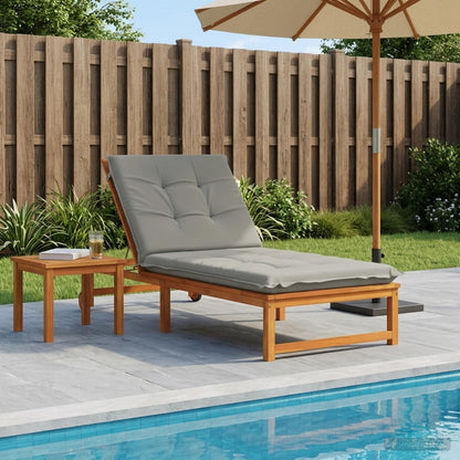Sunlounger Cushion GEMERT Polyester 190 x 90 x 9 cm Grey