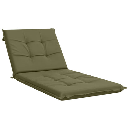 Sunlounger Cushion GEMERT 100% Polyester Melange 190 x 90 x 9 cm Olive green