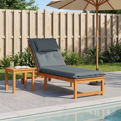 Sunlounger Cushion GEMERT 100% Polyester Melange Blue 190 x 60 x 9 cm