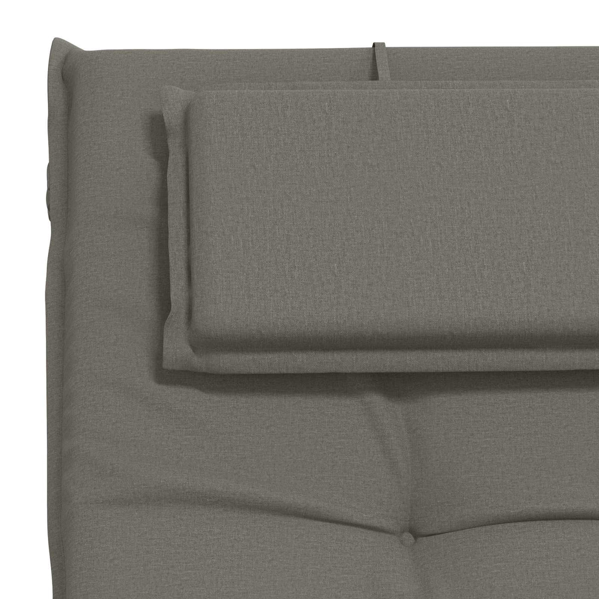 Sunlounger Cushion GEMERT 100% Polyester Melange Grey 190 x 60 x 9 cm