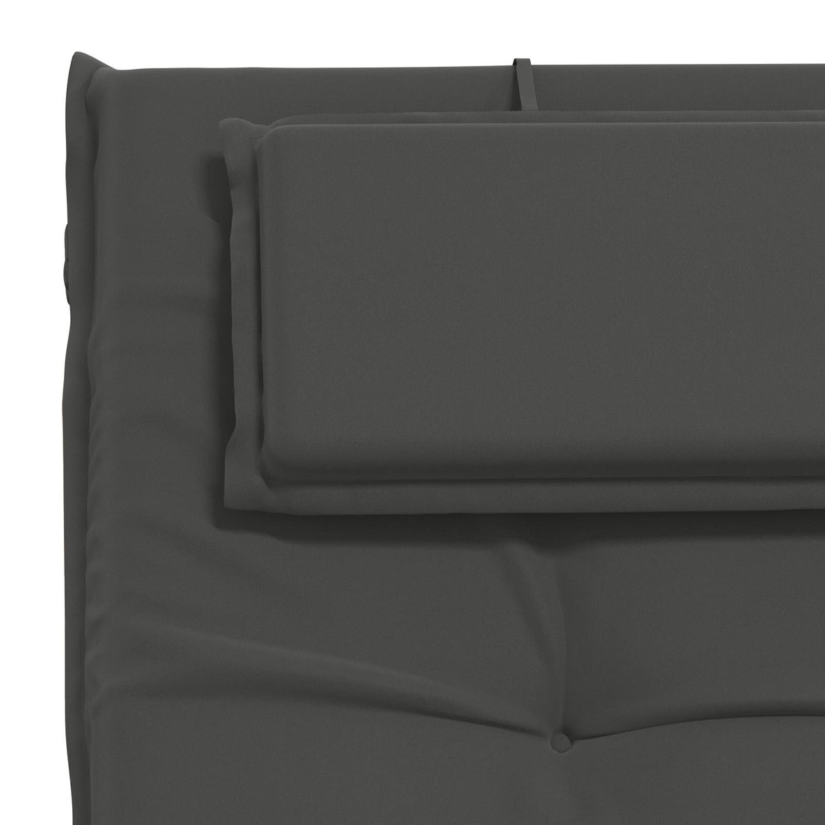 Sunlounger Cushion GEMERT Polyester Anthracite 190 x 60 x 9 cm