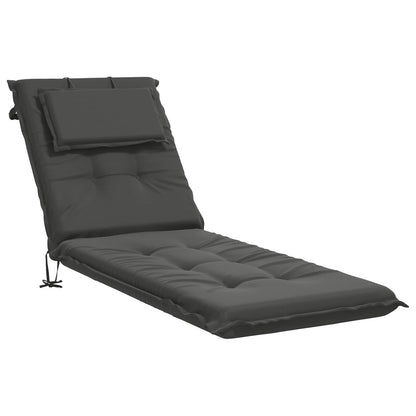 Sunlounger Cushion GEMERT Polyester Anthracite 190 x 60 x 9 cm