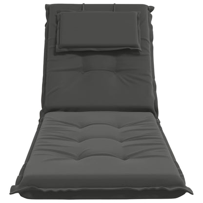 Sunlounger Cushion GEMERT Polyester Anthracite 190 x 60 x 9 cm