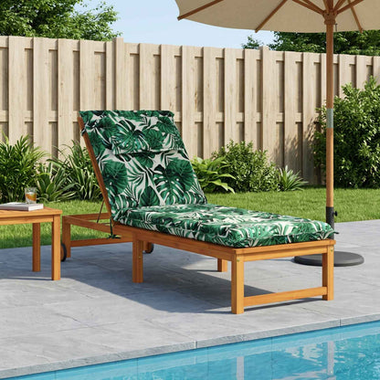 Sunlounger Cushion GEMERT Polyester Leaf pattern 190 x 50 x 9 cm