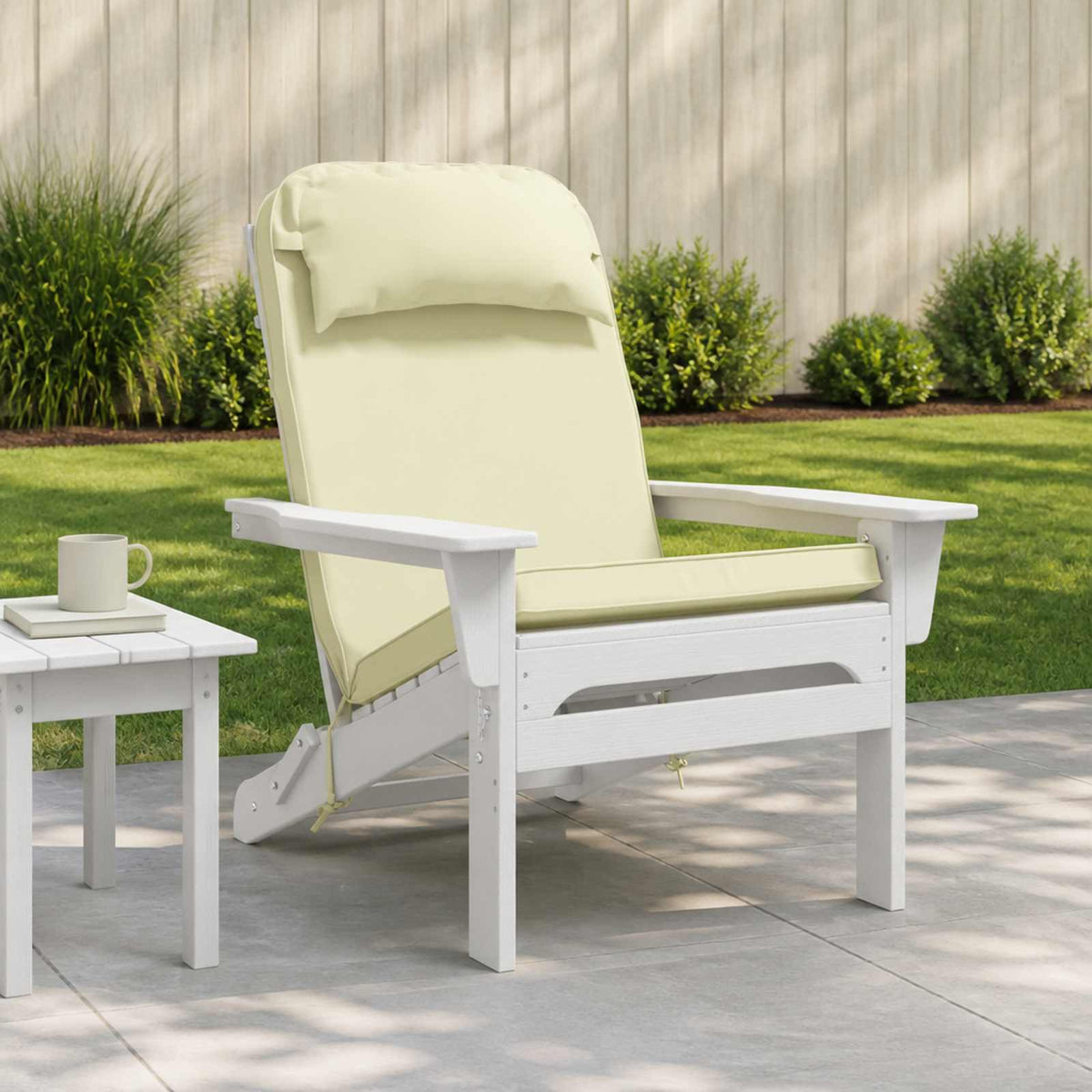Adirondack Chair Cushion Polyester Cream