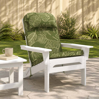 Adirondack Chair Cushion Polyester Leaf design