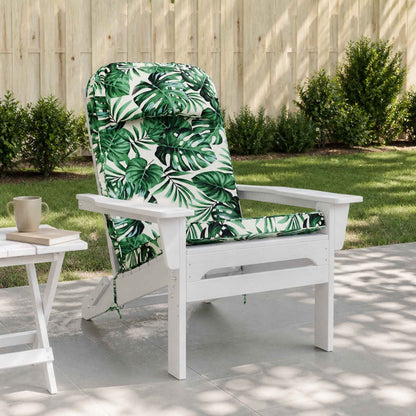 Adirondack Chair Cushion Polyester Leaf pattern