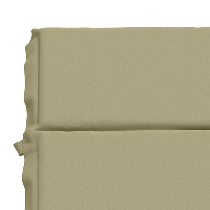 Sunlounger Cushion GEMERT 100% Polyester Melange 200 x 55 x 3 cm Light green