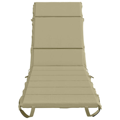 Sunlounger Cushion GEMERT 100% Polyester Melange 200 x 55 x 3 cm Light green