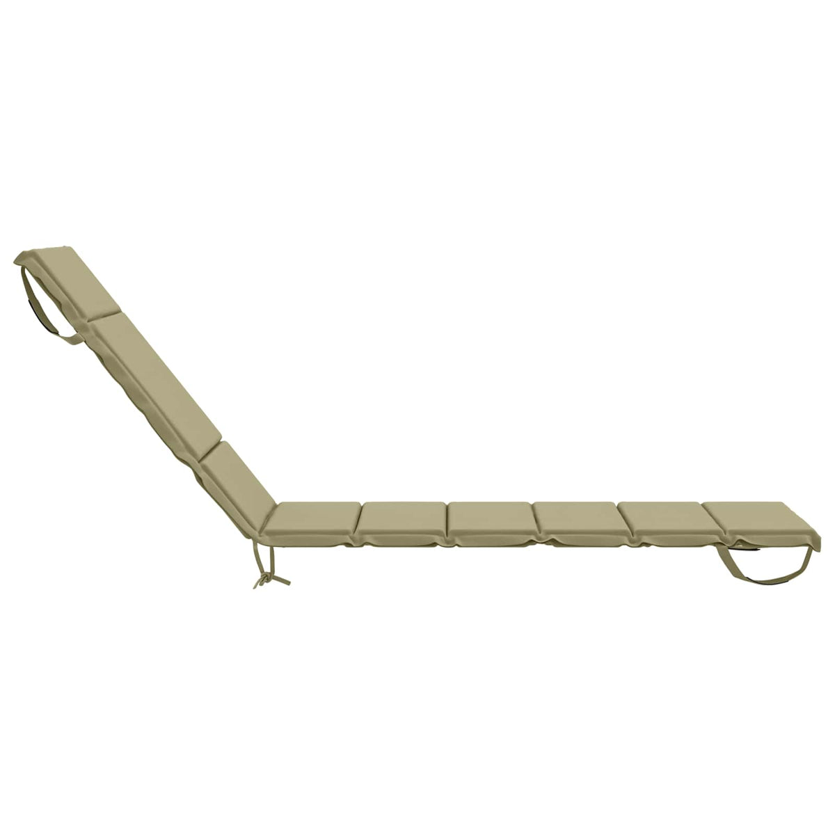 Sunlounger Cushion GEMERT 100% Polyester Melange 200 x 55 x 3 cm Light green