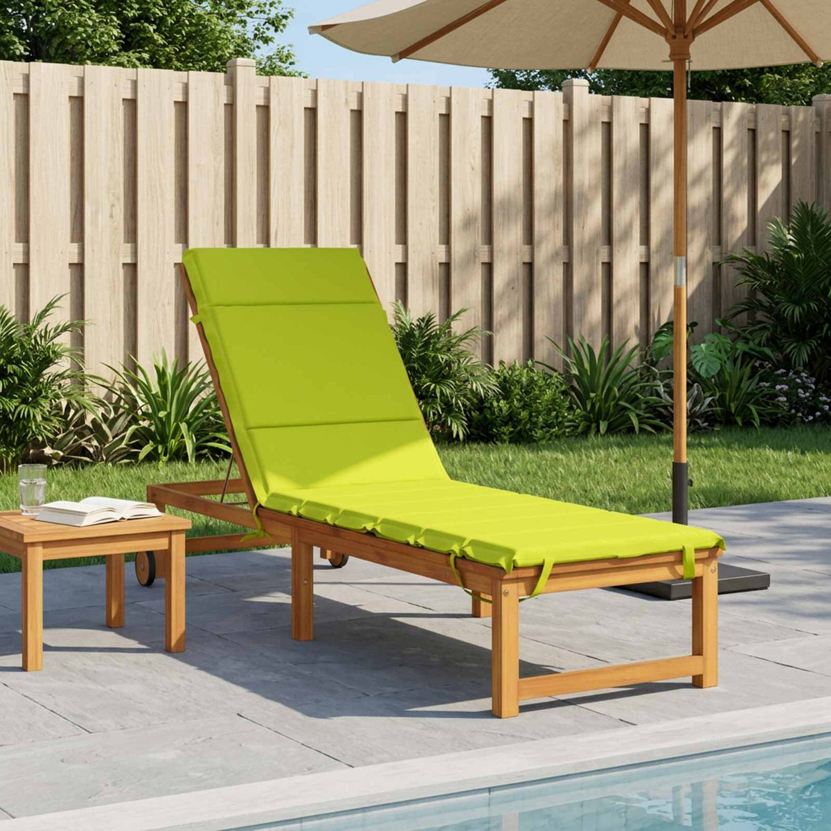 Sunlounger Cushion GEMERT Polyester 200 x 55 x 3 cm Bright green