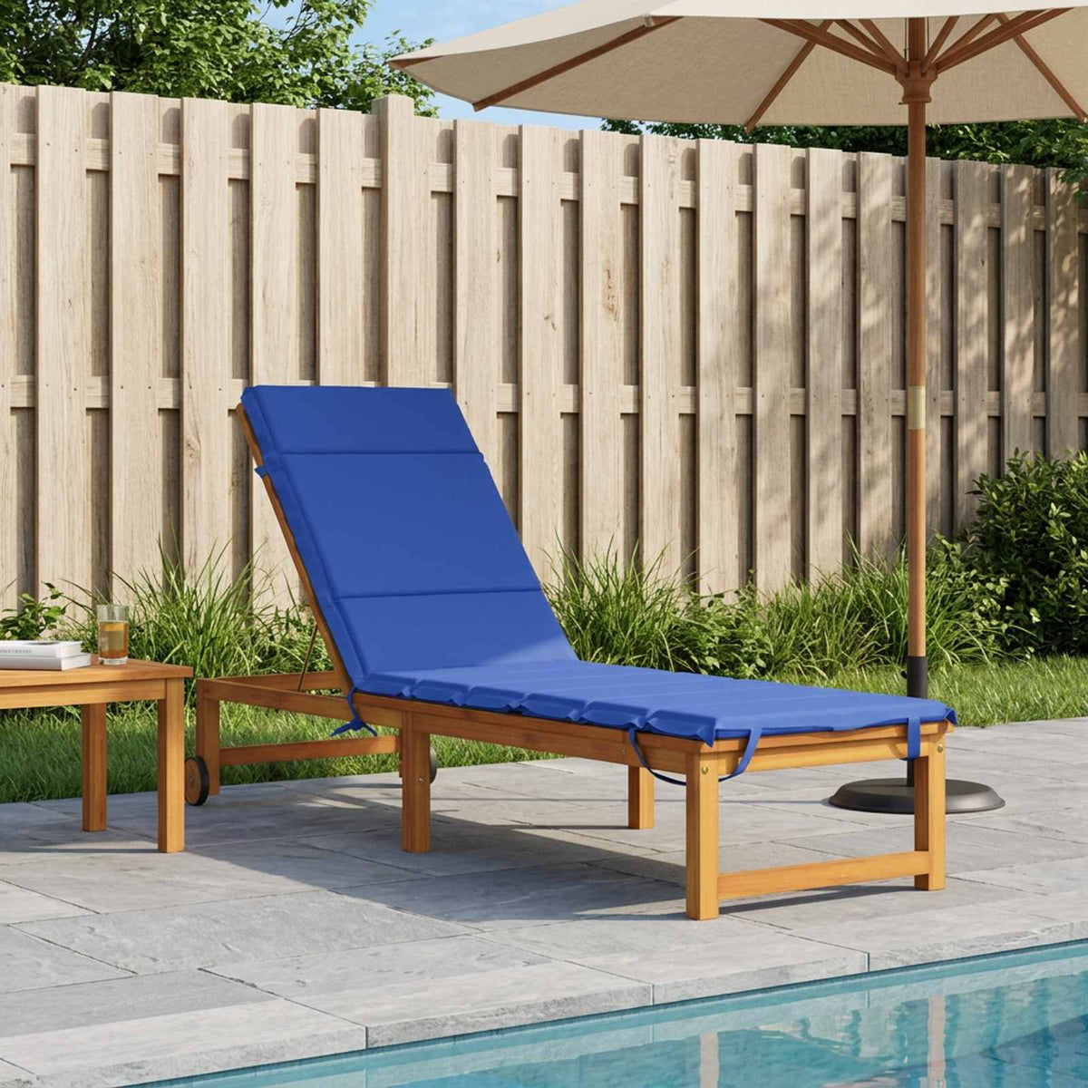 Sunlounger Cushion GEMERT Polyester 200 x 55 x 3 cm Royal blue