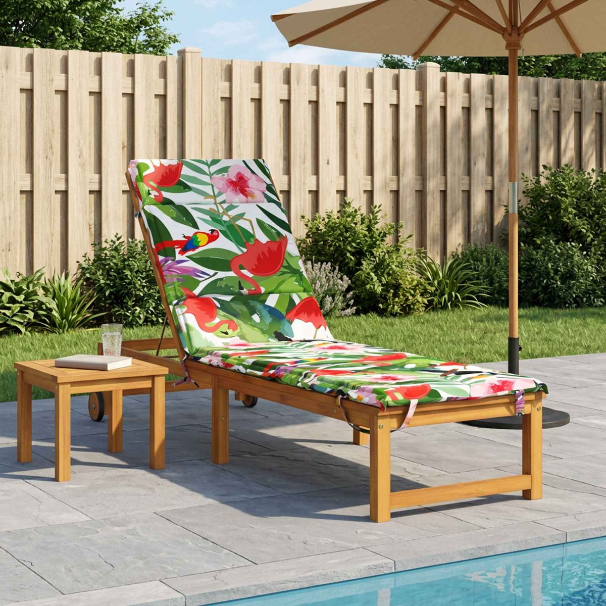 Sunlounger Cushion GEMERT Polyester 200 x 55 x 3 cm Multicolour