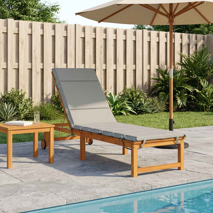 Sunlounger Cushion GEMERT Polyester 200 x 55 x 3 cm Grey