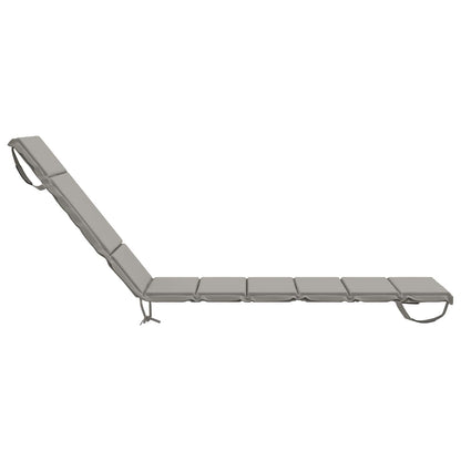 Sunlounger Cushion GEMERT Polyester 200 x 55 x 3 cm Grey