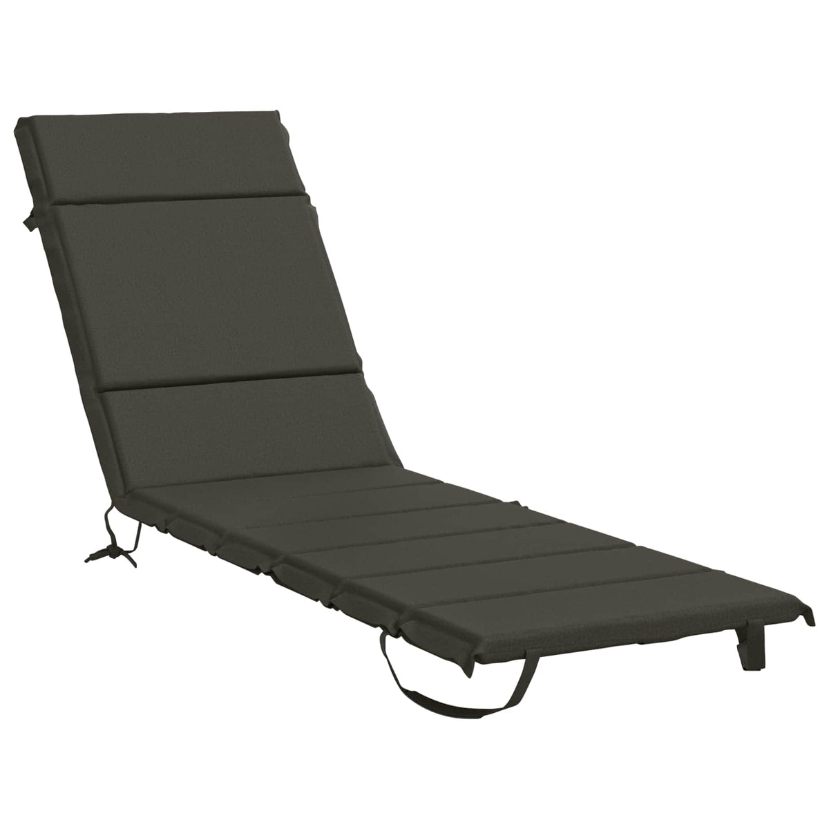 Sunlounger Cushion GEMERT 100% Polyester Melange 200 x 60 x 3 cm Anthracite