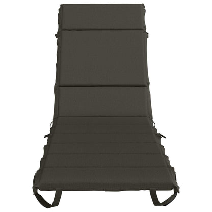 Sunlounger Cushion GEMERT 100% Polyester Melange 200 x 60 x 3 cm Anthracite