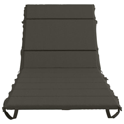 Sunlounger Cushion GEMERT 100% Polyester Melange 200 x 70 x 3 cm Anthracite