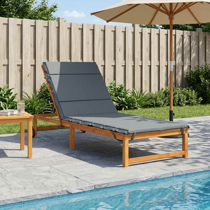 Sunlounger Cushion GEMERT 100% Polyester Melange 200 x 70 x 3 cm Blue