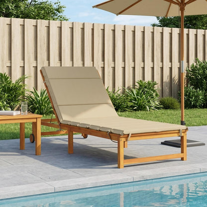 Sunlounger Cushion GEMERT Polyester 200 x 90 x 3 cm Beige