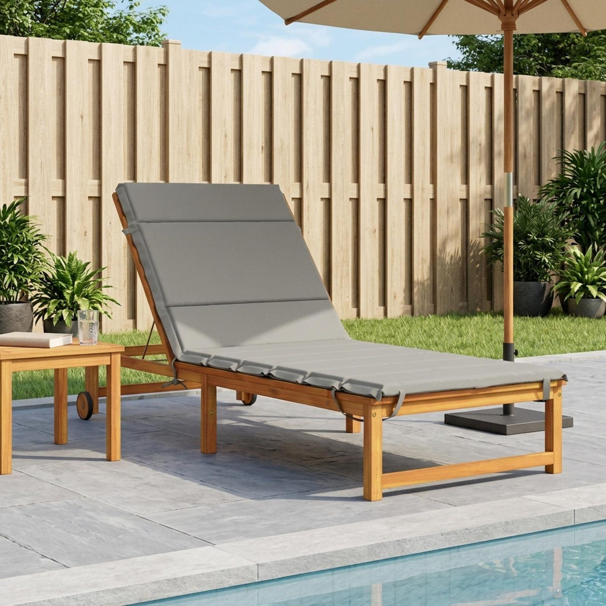 Sunlounger Cushion GEMERT Polyester Grey