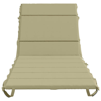 Sunlounger Cushion GEMERT 100% Polyester Melange 200 x 90 x 3 cm Light green